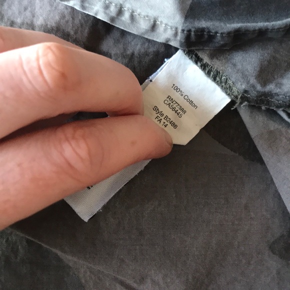 Madewell top camo button up shirt brown taupe grey - Picture 7 of 10